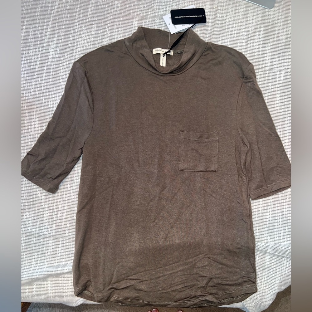 Articles Of‎ Society Olive Turtleneck Top